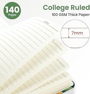 Lined Spiral Journal Notebook for Women, A5 College Ruled Journals for Writing, Hardcover Notebooks for Work, Note taking and Office School Supplies,140 Pages - Mystic Forest