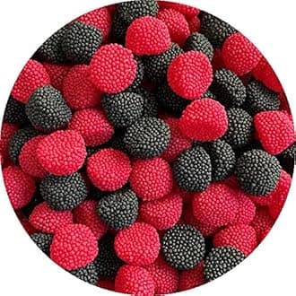 Retro Sweets by Happy Candy® Pick n Mix 400 Grams Choose From Hundreds of Sweets (Bobbly BlackBerry and Raspberry)
