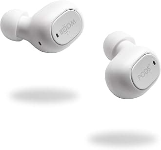 Boompods Boombuds Go True Wireless - Best Sports Earbuds, Bluetooth, Portable Magnetic Charging Case, Water/Sweat Resistant IPX4, Instant Connect TWS (white)
