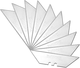 Utility Knife Blades 10 Pack - Compatible with Otacle U1 & U1 Pro Series and Most Utility Knives, Ultra Sharp Durable SK5 Steel for Heavy-Duty Cutting Tasks