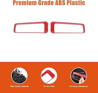 Compatible with INEOS Grenadier 2022-2025 Accessories Front Grill Mesh Inserts, Front Bumper Side Panel Protection Grille Trim (Red)