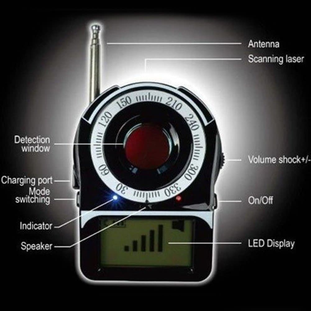 RFWIN Multifunctional Hidden Camera/Microphone Detector Bug Finder
