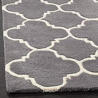HI-Homes Carpet for Living Room Rugs for Bedroom 6x6 Square feet Floor mat Club Grey Color