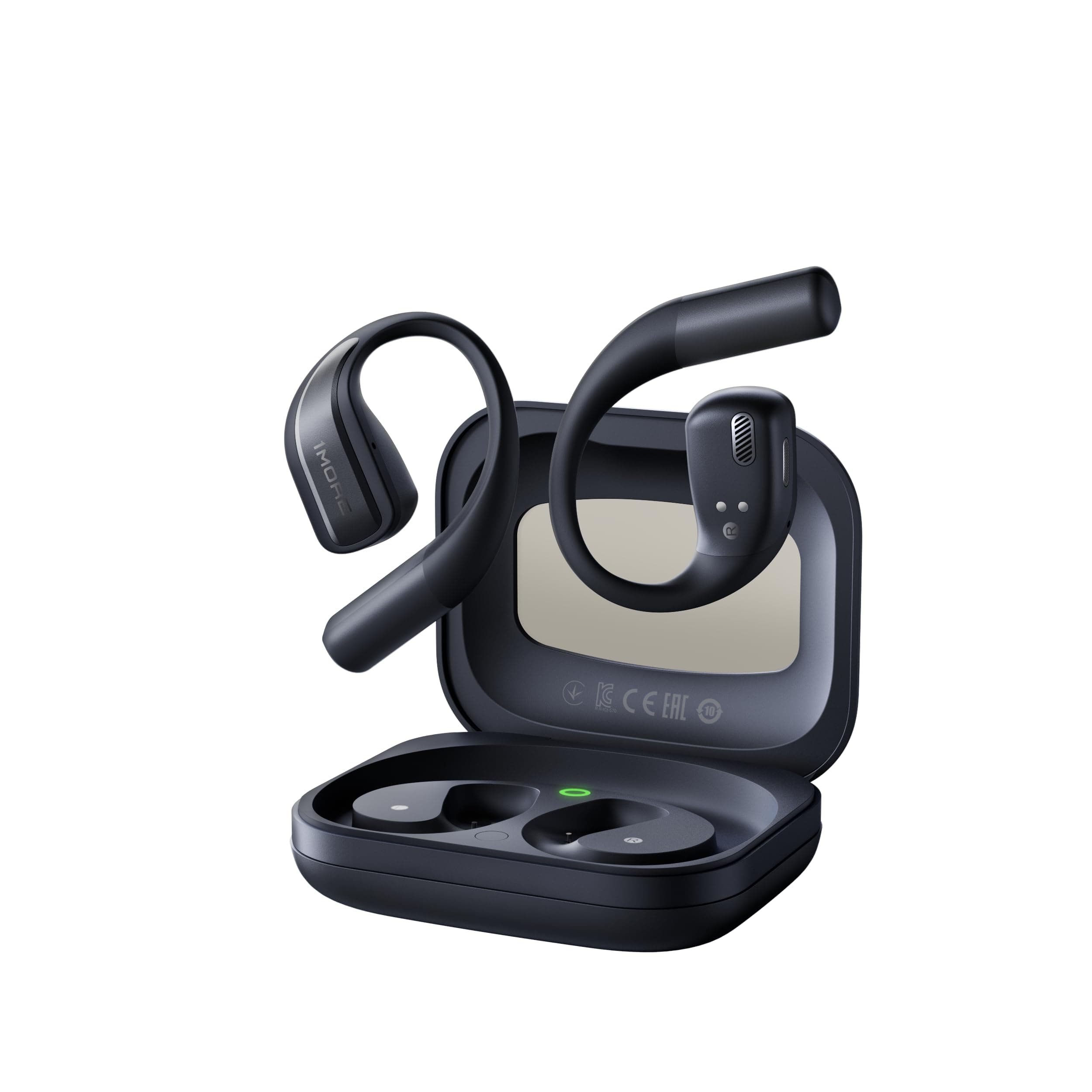 S70 Open Ear Headphones - True Wireless Bluetooth Open Earbuds, Comfortable Out of Ear Earbuds, Balance AIR+, IPX5 Waterproof, 40H Playtime, App Control, Clear Calls, Black