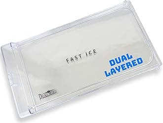 Glossy Crystal Clear Dual Layered Freezer Door ICE Cooling for Whirlpool Direct Cool Single Door Fridge/Refrigerator (Round Lock) Match Size & Shape (GEN-Y Size 36CM X 18.8CM)