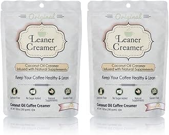 Coconut Creamer with Superfood Ingredients – Non-Dairy, Sugar-Free Powdered Coffee Creamer – Original Flavor – 2-Pack Bundle – 280g Each
