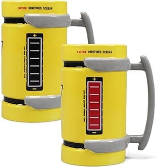 Half Moon Bay MUGDPX03 Pixar Monsters Inc Scream Canister Shaped Heat Change Mug, Ceramic, 600 milliliters, Yellow