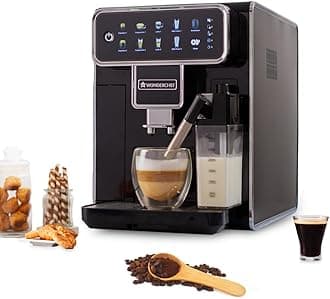 WonderchefRegenta Fully Automatic Coffee Machine | For brewing Americano, Cappuccino, Latte, Macchiato, Flat White, Espresso | Bean-To-Cup Coffee at 19 bar pressure
