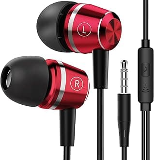 Blukar Earphones, In-Ear Headphones Earphones High Sensitivity Microphone - Noise Isolating, High Definition, Pure Sound for iPhone, iPad, Smartphone, MP3 Players etc.