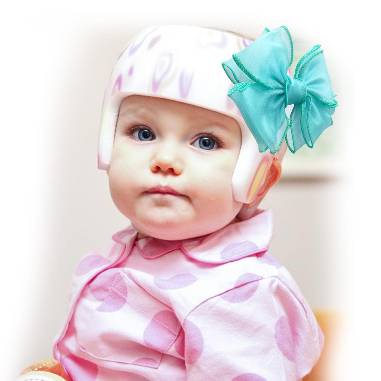 3 Pack Bows for Cranial Helmet Cranial Helmet Bow Patch Cranial Band Bow