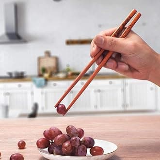 Chopstick Reusable Chinese Plum Blossom Chopsticks with Holder and Carrying Bag Chinese Traditional Stylish Gift Set（2 Pairs）