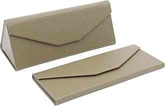 Real Sic Glasses Case for Men and Women - Magnetic Folding Hard Shell Sunglass Holder - Inspired by Solid Color