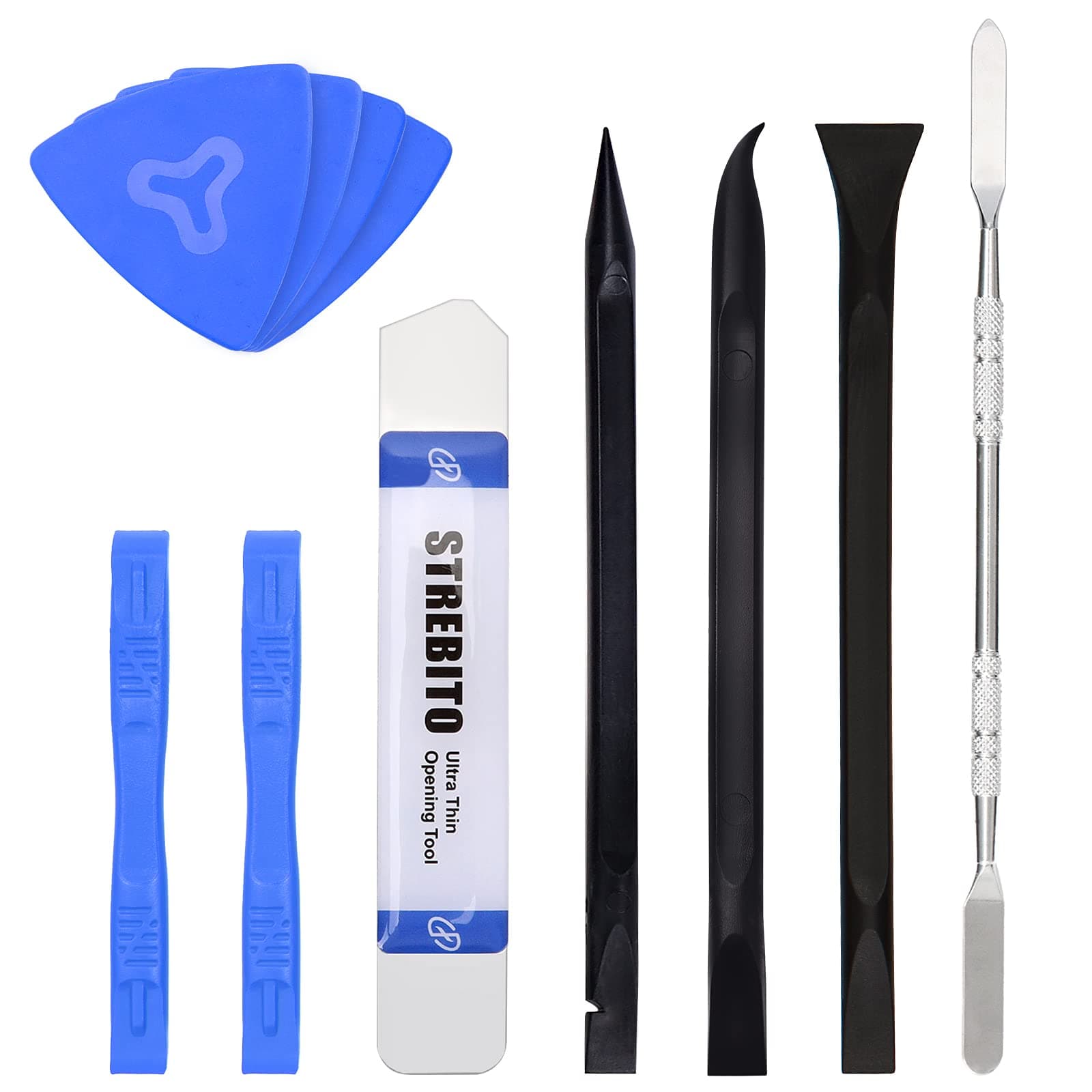 Spudger Pry Tool Kit 11 Piece Opening Tool, Plastic & Metal Spudger Tool Kit, Ultimate Prying & Open Tool for iPhone, Laptop, iPad, Cell Phone, MacBook, Tablet, Computer, Electronics Repair