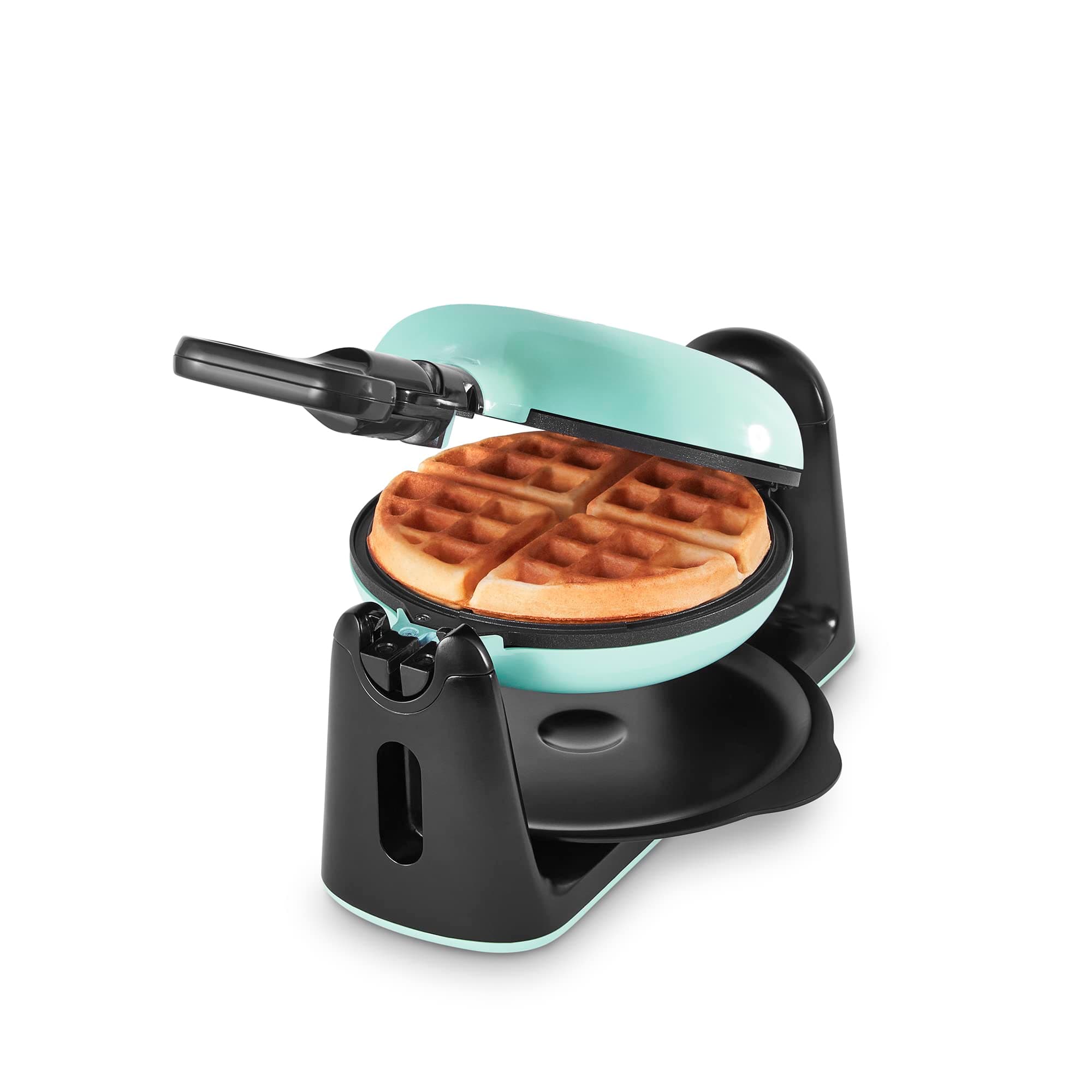 Dash Flip Belgian Waffle Maker - nonstick surface - Rotating Belgian Waffle Maker with Quick Heat-Up System for Easy Breakfasts - Supports Multi-Use - Aqua