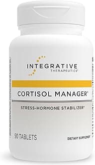 Integrative Therapeutics Cortisol Manager - Balance Cortisol & Support Relaxation for Restful Sleep* - Includes Ashwagandha & L-Theanine for Confidence with Less Stress* - 90 Tablets (45 Servings)