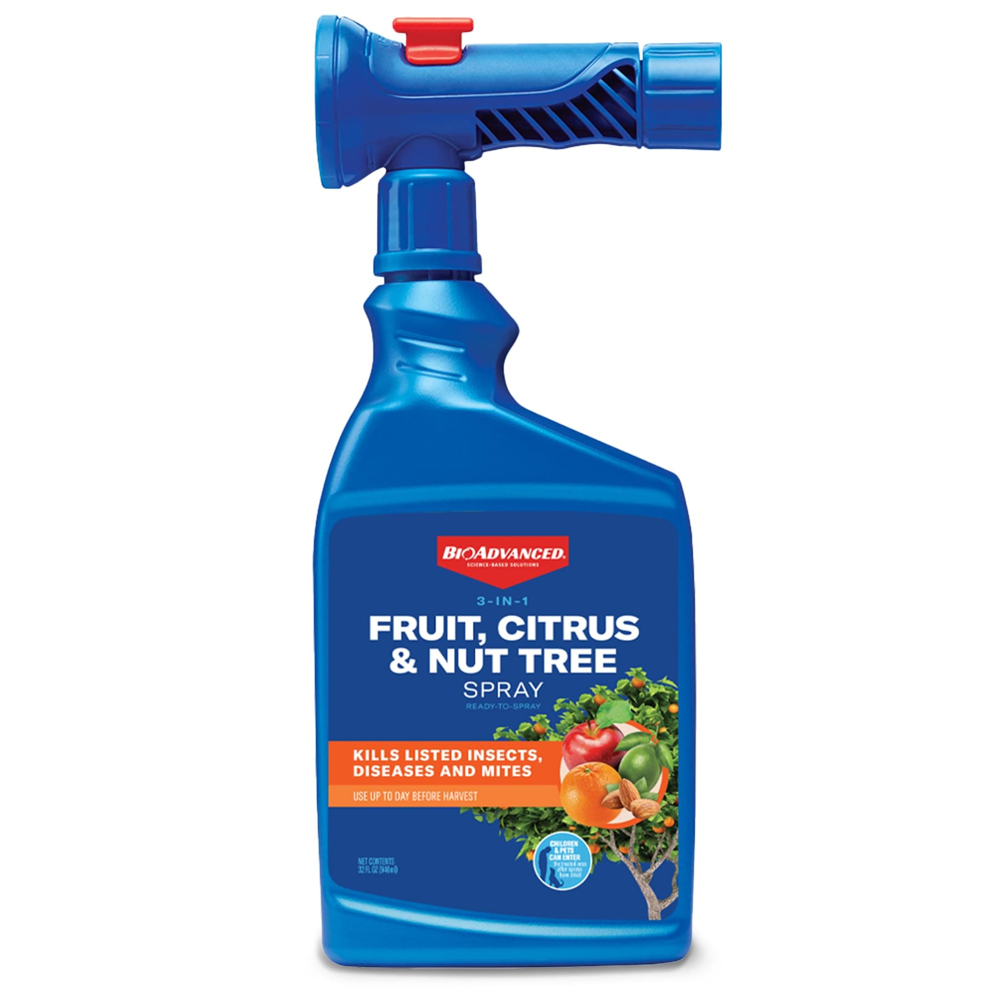 - 3-in-1 Fruit, Citrus & Nut Tree Spray Ready-to-Spray, 32 oz, Fruit Tree Spray