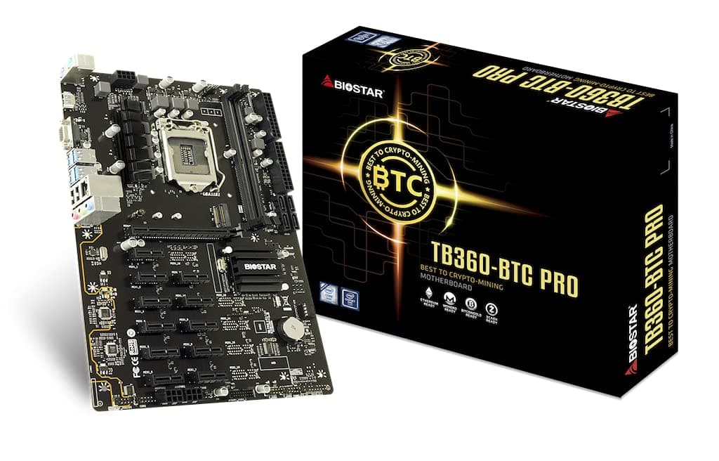 TB360-BTC PRO Core i7/i5/i3 (Intel 8th and 9th Gen) LGA1151 Intel B360 DDR4 12 GPU Mining Motherboard
