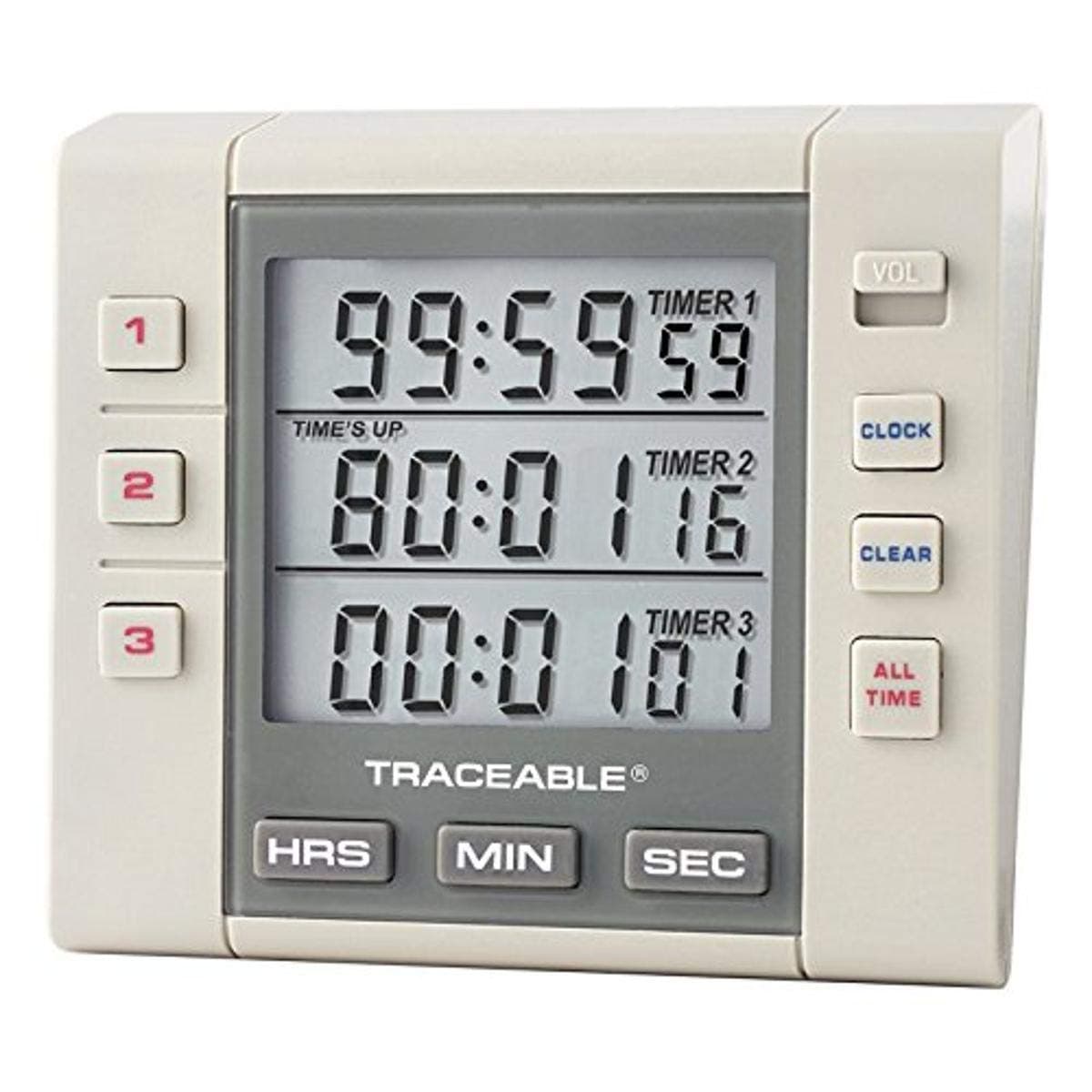 Control Company 5000 Traceable Three-Channel Alarm Timer