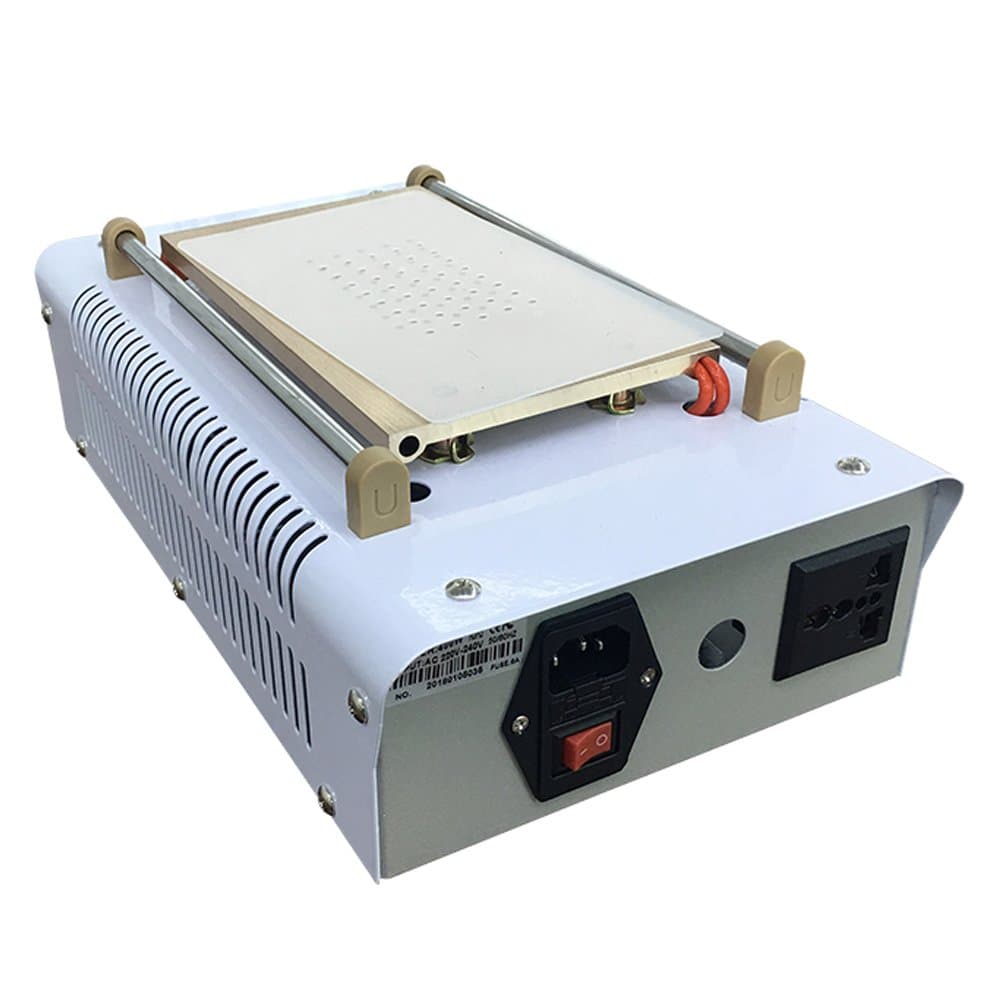 Novecel HP01 LCD Screen Separator Machine Touch Screen Digitizer Removal Cell Phone LCD Glass Plate Build-in Pump Vacuum Repair LCD Screen for Smart Mobile Phone 7 Inch and Below (EU220V-50Hz)