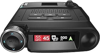 MAXcam 360c Laser Radar Detector and Dash Camera - Great Range, 360° Protection, Shared Alerts, Incident Reports, Emergency MayDay, Driver Smarter App, Dual-Band Wi-Fi, 16GB SD Card Included