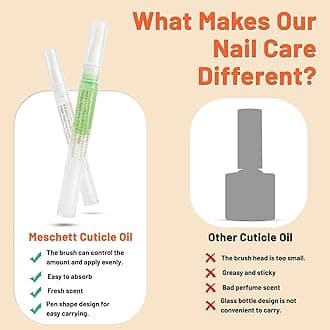 2PCS Cuticle Oil Pens for Nail Care,Cuticle Revitalizer Oil Pen with Soft Brush,Cuticle Oil to Prevent Nail Cracking and Dry (Lily & Apple Flavor)