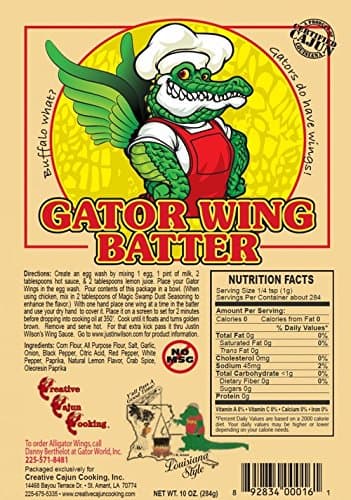 Magic Swamp Dust Gator Wing Batter, 10 Ounces