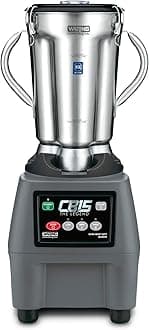 Commercial CB15 Ultra Heavy Duty 3.75 HP Blender, Electric Touchpad Controls with Stainless Steel 1 Gallon Container, 120V, 5-15 Phase Plug,Black