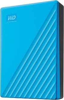 WD 6 TB My Passport Portable HDD USB 3.0 with software for device management, backup and password protection - Blue - Works with PC, Xbox and PS4