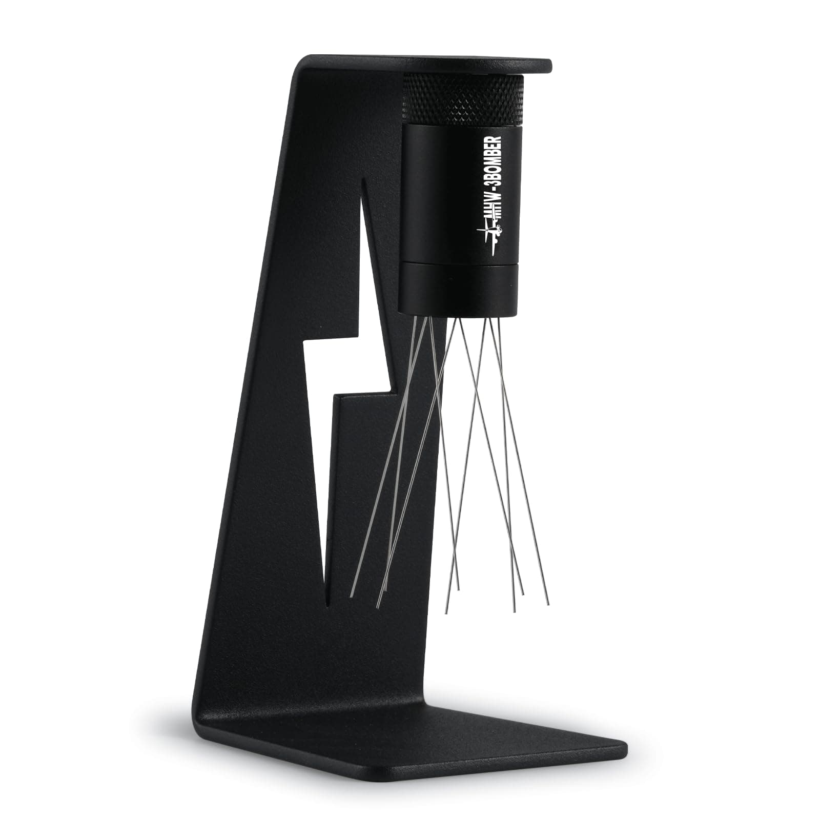 MHW-3BOMBER Wdt Tool 2.0, Adjustable Range Coffee Distribution Tool Coffee Stirrer 8 SUS304 Needles 0.4mm, Magnetic Stand Storage with 6 Replacement Needles, Model: T6126