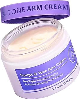 Sculpt & Tone Arm Cream – Skin Tightening Cream Body, Firming & TighteningCream For Arms, Smooths Wrinkles, Deeply Hydrates, Firms The Look Of Crepey Texture OnArms, Firming Cream For Loose Skin