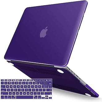 IBENZER Compatible with MacBook Pro 15 Inch Case 2012-2015, Soft Touch Hard Case Shell Cover with Keyboard Cover for Apple MacBook Pro 15 with Retina Display A1398, Ultra Purple, MR15-UAPU+1