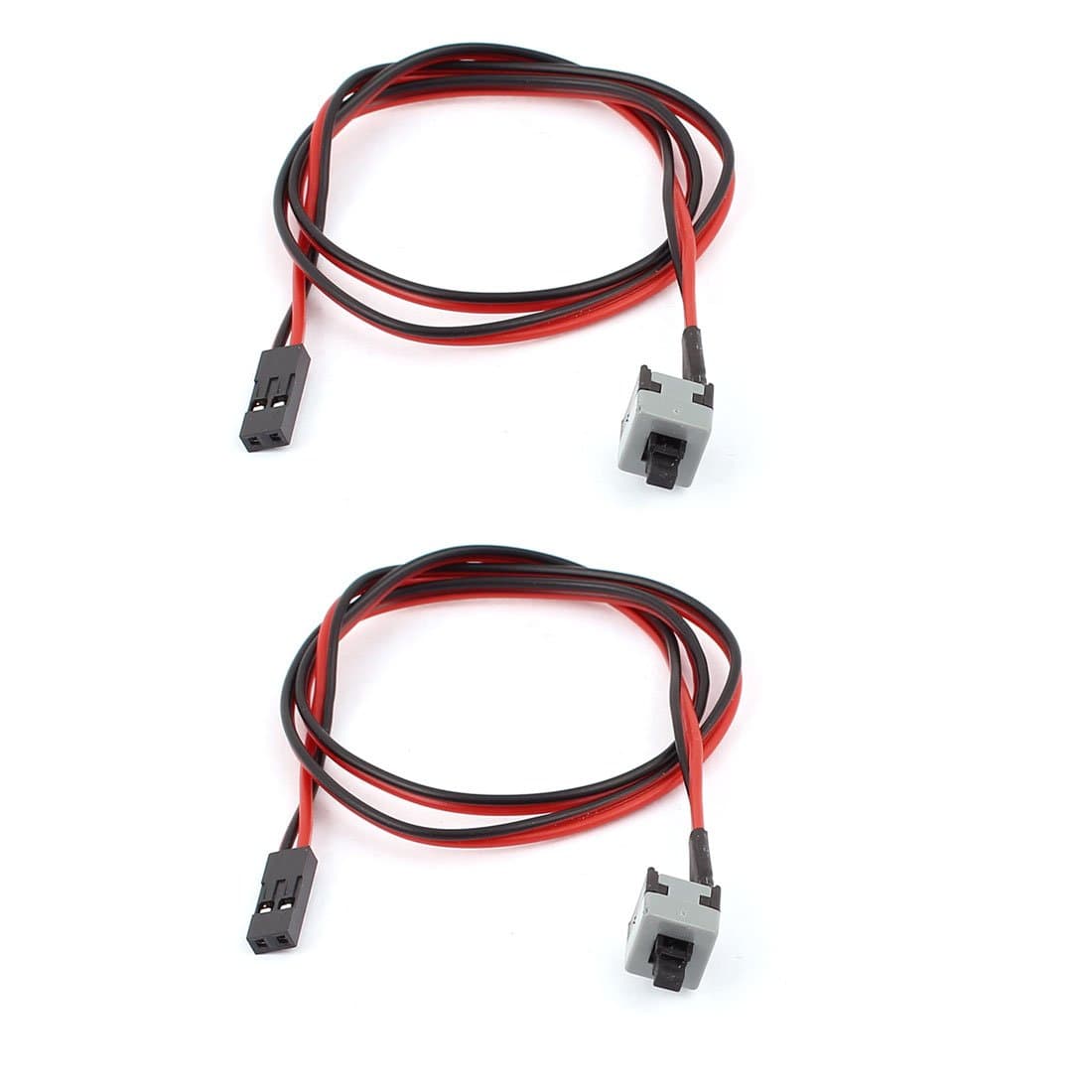 Uxcell ATX PC Motherboard Power Switch Cable 2Pcs