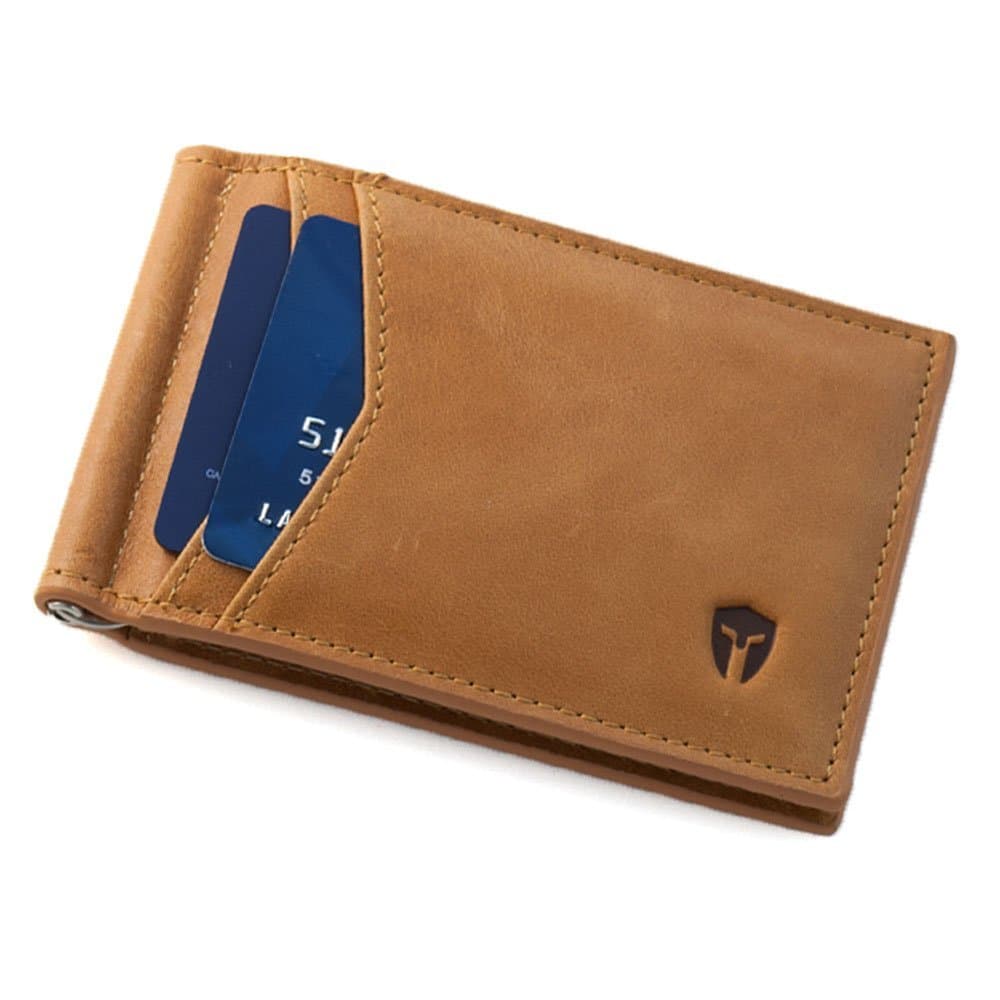 Bryker Hyde RFID Blocking Slim Minimalist ID Outside Front Pocket Wallet, Money Clip, 11/14 Slots, Leather Wallet