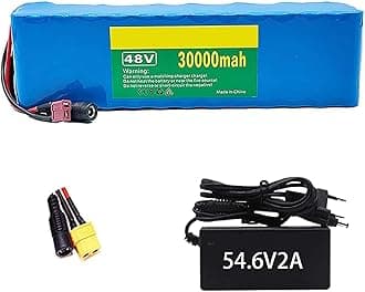 48V 30Ah Ebike Battery for 1000W 750W 500W Electric Bicycle Scooter Motor, E-Bike Lithium-Ion Battery, Lectric Bike Battery Pack with 54.6V 2A Charger T