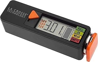 La Crosse 911-65557-INT Portable Digital Battery Tester,Black