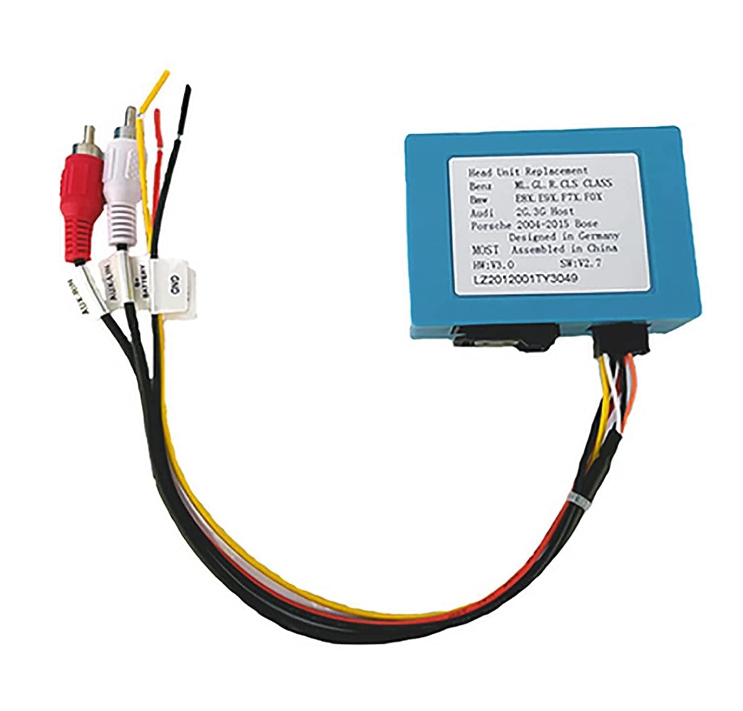 Fiber Optic Decoder for Mercedes Benz ML/GL/R/CLS/SLK Class and Compatible for Porsche Cayenne