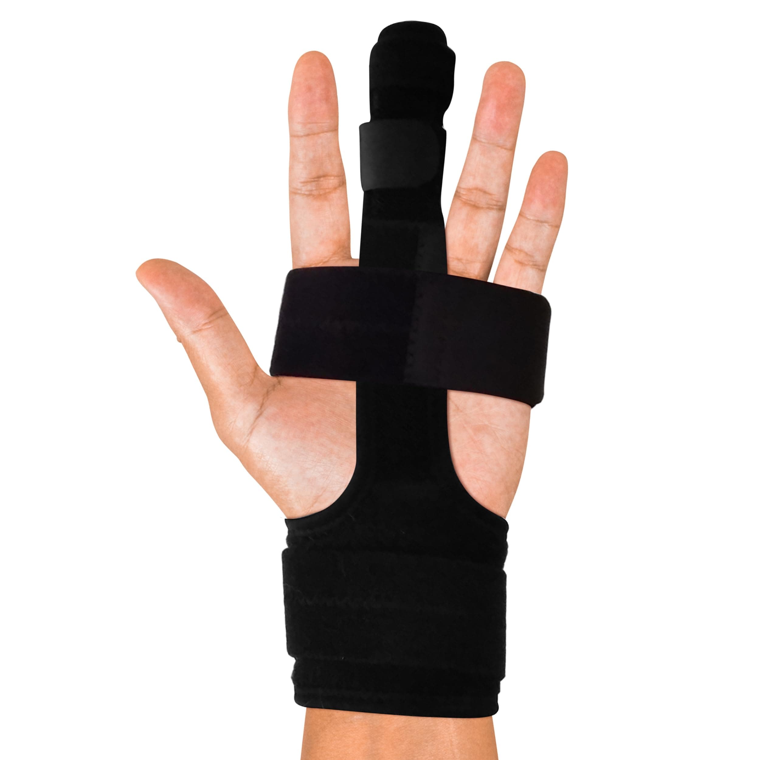 Trigger Finger Splint Finger Brace – Comfortable Finger Splints for Broken Fingers. Adjustable Aluminium Finger Straighter for Bent Mallet or Arthritic Finger Joints. Fits All Fingers (Large)