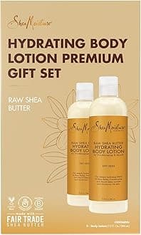 SheaMoistureBody Lotion 2-Pack – Raw Shea Butter Hydrating Moisturizer w/Frankincense and Myrrh, Gifts for Women, 13 Oz Ea