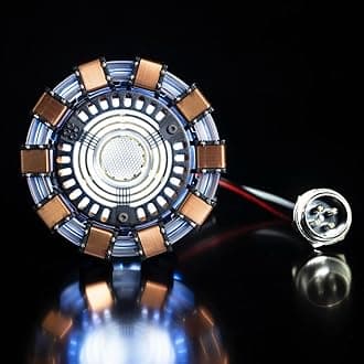 Euvdora 1:1 DIY Model Iron Man Arc Reactor MK1 LED Light Tony Stark Heart Chest Lamp Handmade Toys