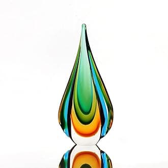 Yao Yuan Handmade Murano Glass Sculpture for Home Decor,9.44in Height (Sculpture Large)