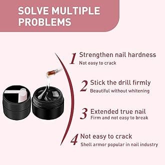 Nail Glue Instant Cracked Nail Repair Gel, Nail Treatment Repair Gel, Nail Repair Kit for Broken Natural Nails, Nail Strengthener Fixer and Hardener for Nail Extensions Sculpture Gel (20ml)