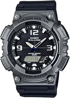Casio AQS800W Series | Analog Digital Watch | 100M WR | Solar Powered | 1/100 SEC Stop Watch | 6-Language Day of The Week Indicator | Countdown Timer | LED Light | Multi Alarm