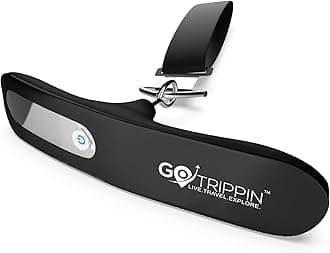 GoTrippin by Destinio Weighing Scale for Luggage - 50 kg capacity, Steel body, Lifetime replacement - Weight Machine for Luggage, travel, flights, bags & baggage (Dark Grey)
