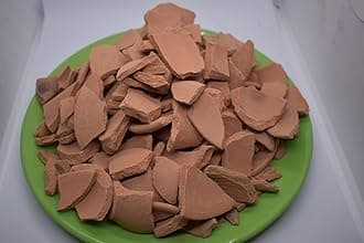 SMBK Edible Baked Red Clay, Clay Chips,(7oz) Natural Edible Clay Chunks, Roasted Red Clay Chips (200gm)