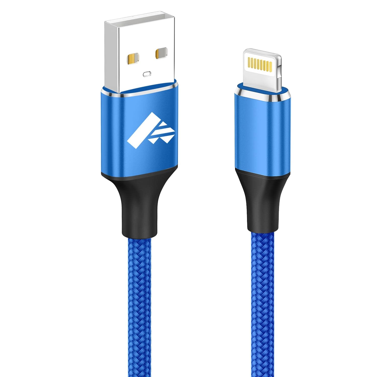 iPhone Charger Cable 2M/6.6FT Lightning Cable MFi Certified iPhone Fast Charging Cable Long iphone USB Fast Charging lead for iPhone 14 13 12 11 Pro Max XS XR X 8 7 6 Plus 5 5s SE-Blue