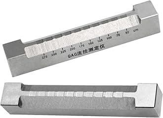 Stainless Steel Paint Leveling Tester, Paint Coating Sag Meter Sagging Paint Scraper, Test Range 50-275um; 250-475um; 450-675um, 650-875um, 850-1075um, for Paint Coating Sag Meter Sagging