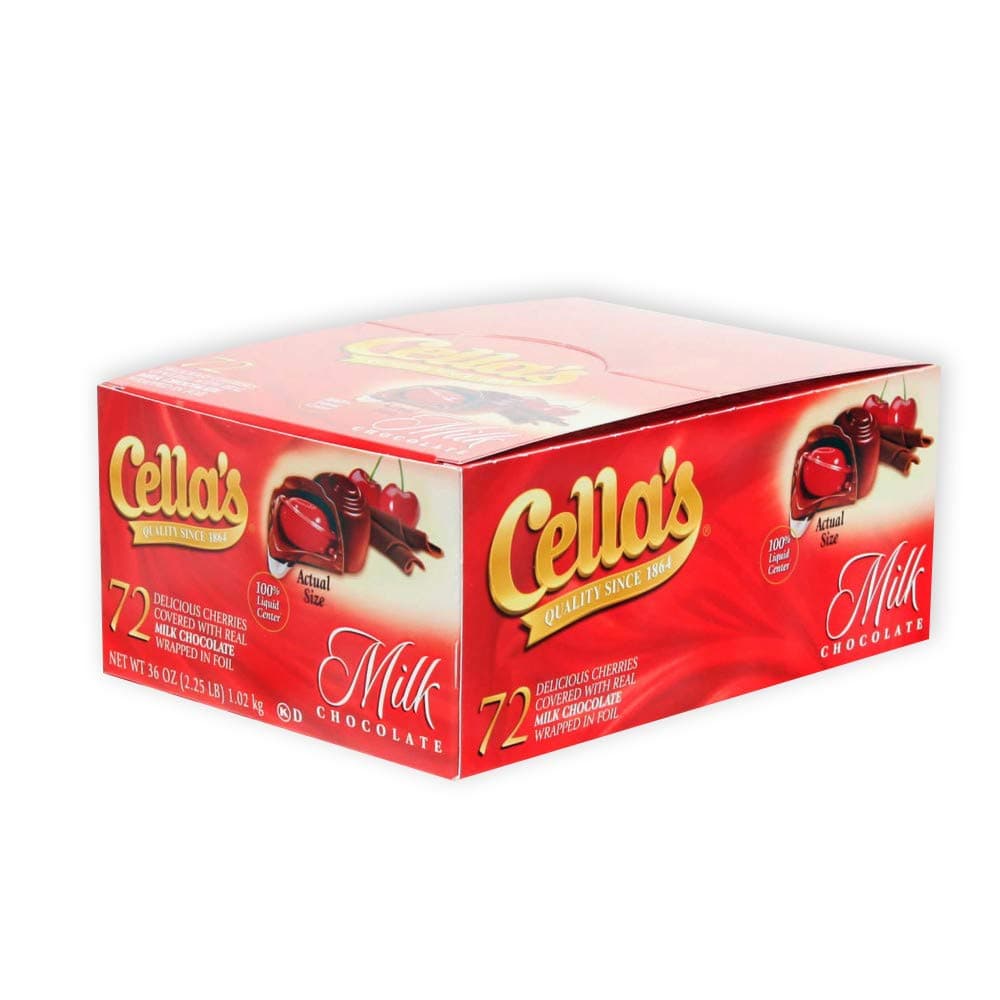 Cella's Milk Chocolate Covered Cherries, 72-Count Box