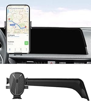 Car Phone Holder for 2025 Kia EV6 Accessories 2022 2023 2024 Dash Mount Cell Phone Holder for Most Smartphones Auto Interior Accessories Hands-Free 360 Degree Rotation