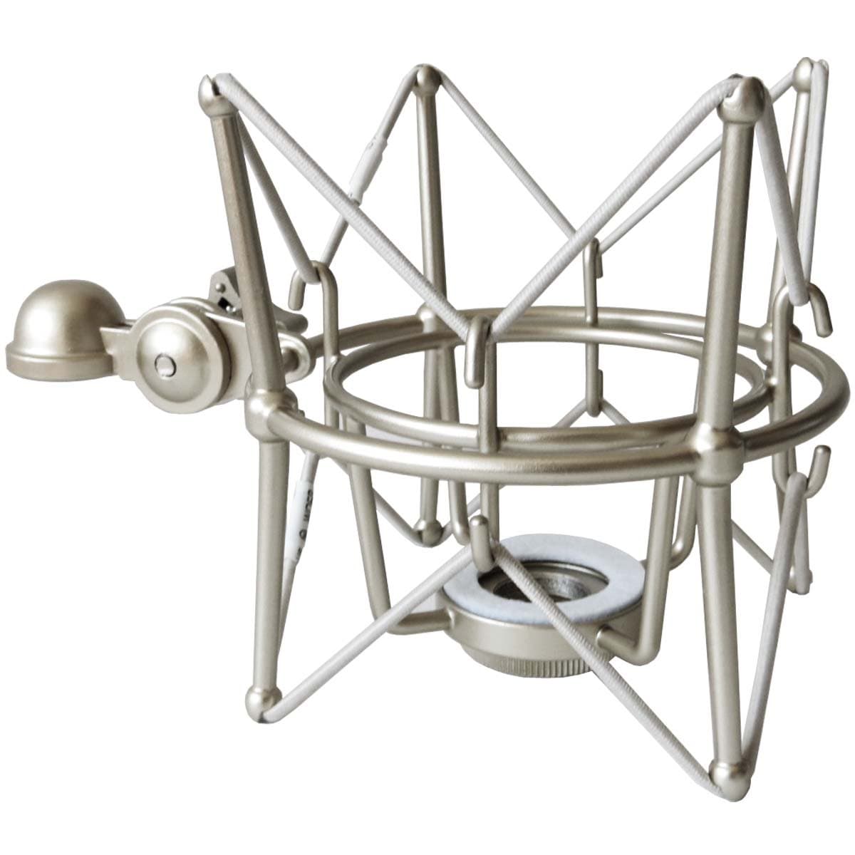 keepdrumMS088SV Silver Microphone Shockmount for Rode Microphones NT1-A Elastic Mount Podcsater Procaster