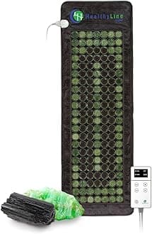 Infrared Heating Pad - Natural Jade and Tourmaline Stones - Easy to Roll Up - Mesh JT Mat Full 7224 Soft Light InfraMat Pro®